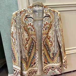 Zara Printed Blazer